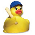 Temperature Baseball Rubber Duck